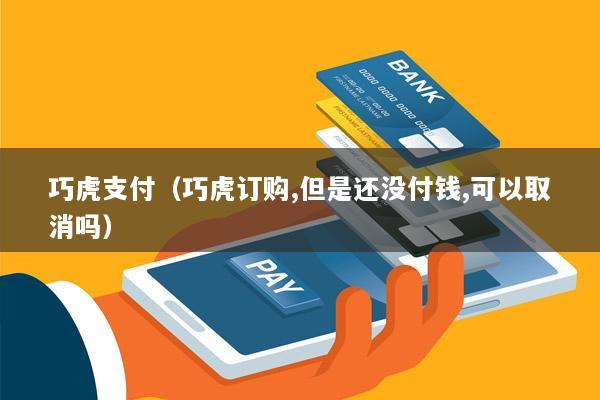 巧虎支付(巧虎订购,但是还没付钱,可以取消吗)