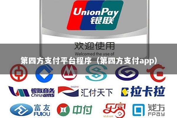 第四方支付平台程序(第四方支付app)