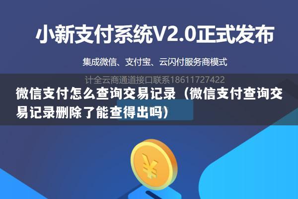 微信支付怎么查询交易记录(微信支付查询交易记录删除了能查得出吗)
