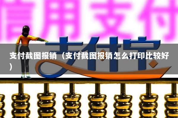 支付截图报销(支付截图报销怎么打印比较好)