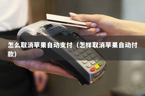 怎么取消苹果自动支付(怎样取消苹果自动付款)
