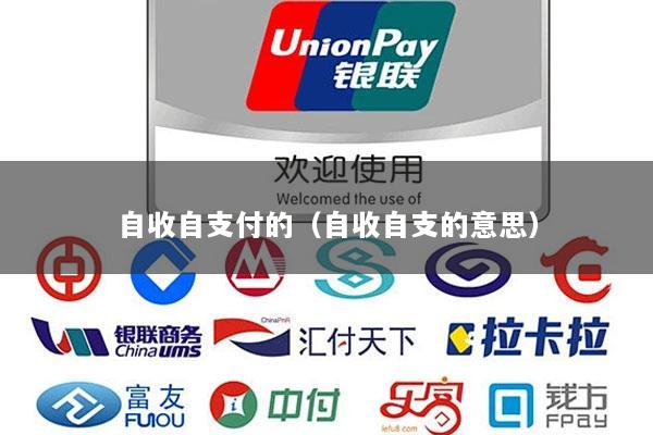 自收自支付的(自收自支的意思)