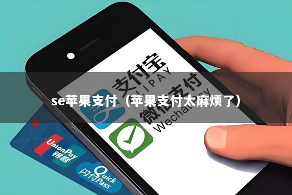 se苹果支付(苹果支付太麻烦了)