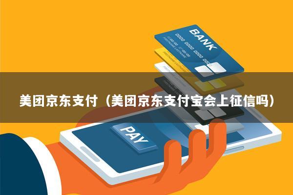 美团京东支付(美团京东支付宝会上征信吗)