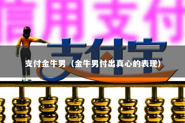 支付金牛男(金牛男付出真心的表现)
